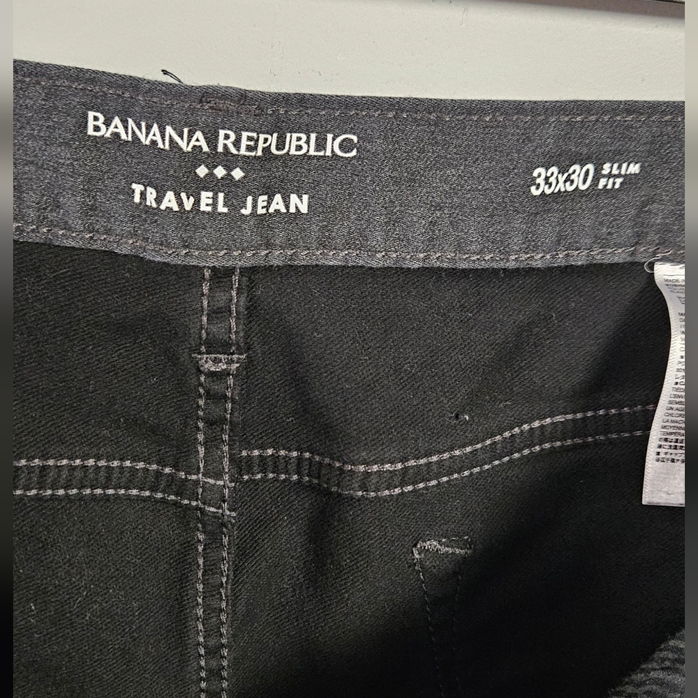 Banana Republic Men's Slim Jeans in Charcoal Gray - Picture 6 of 10